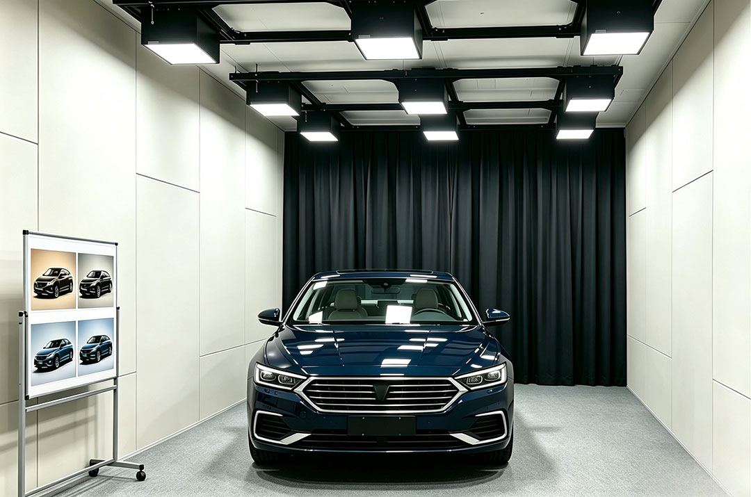 LEDCube Light Room – Whole-Vehicle Color Evaluation Laboratory